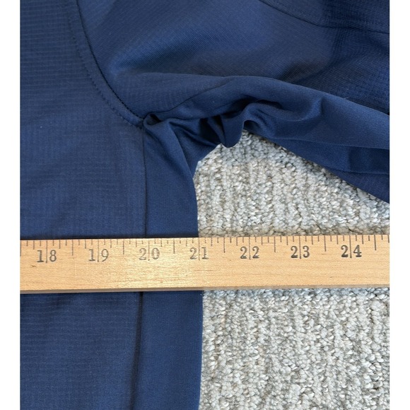 Under Armour ColdGear Reactor Thermal 1/4 Zip Pullover Mens Medium Blue Pockets - Picture 7 of 9